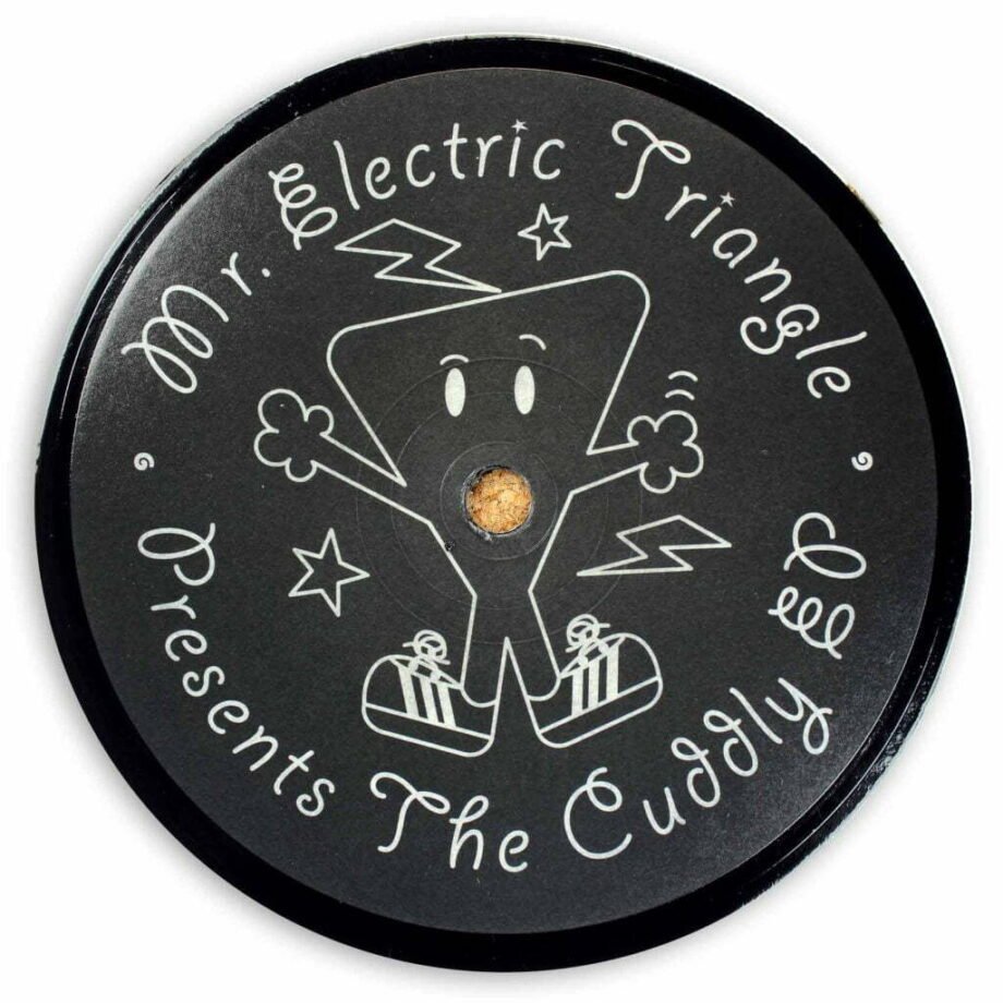 Vinyl Record Label Coaster | Mr. Electric Triangle - Cuddly EP