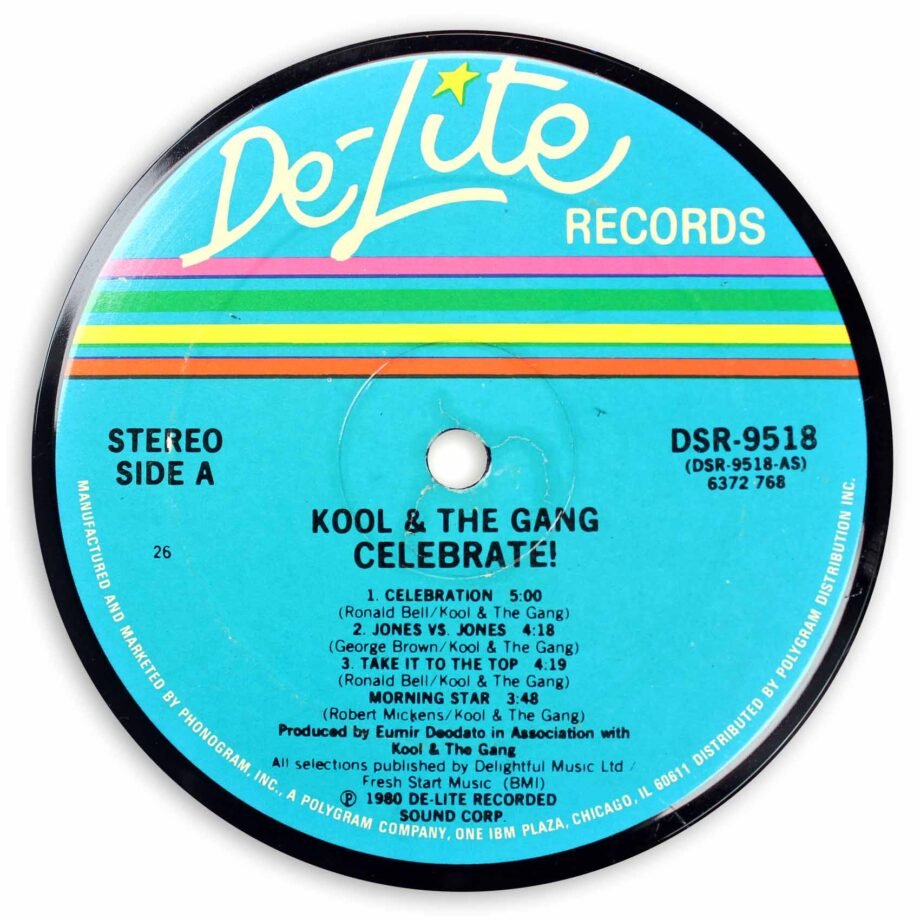 Vinyl Record Label Coaster | Kool & The Gang - Celebrate!