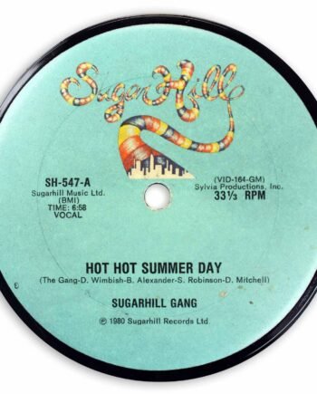 Vinyl Record Label Coaster | Sugarhill Gang - Hot Hot Summer Day
