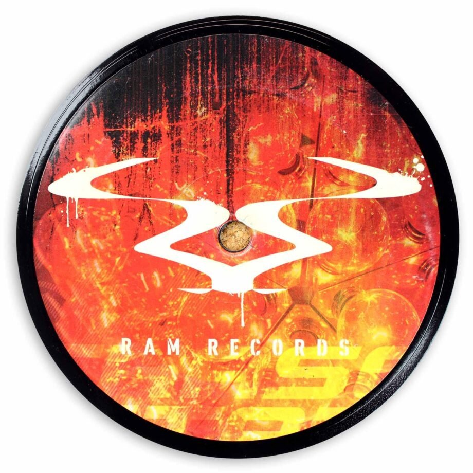 Vinyl Record Label Coaster | Ram Records  (Angst)