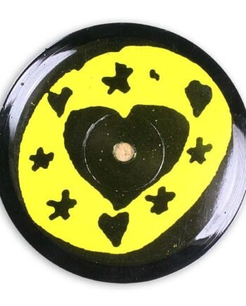Vinyl Record Label Coaster | Heart Party