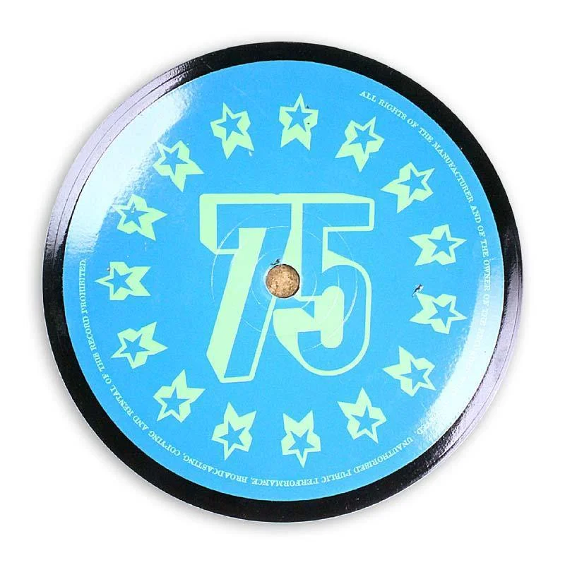Vinyl Record Label Coaster | Star 75