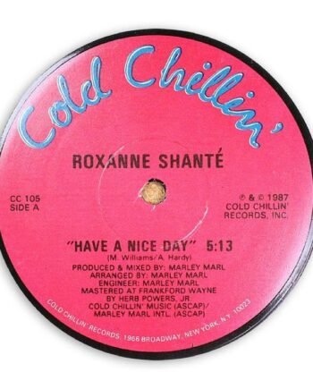 Vinyl Record Label Coaster | Roxanne Shante - Have A Nice Day