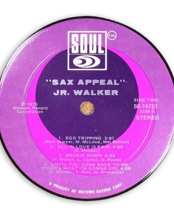 Vinyl Record Label Coaster | Jr. Walker - Sax Appeal