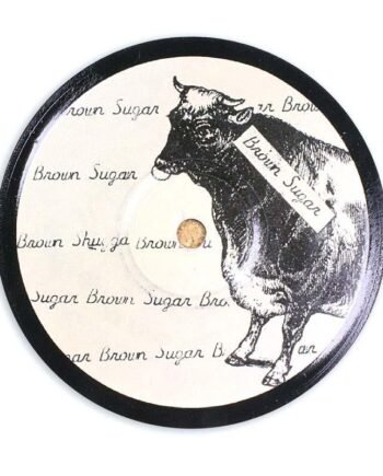 Vinyl Record Label Coaster | Brown Sugar
