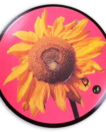 Vinyl Record Label Coaster | Sunflower
