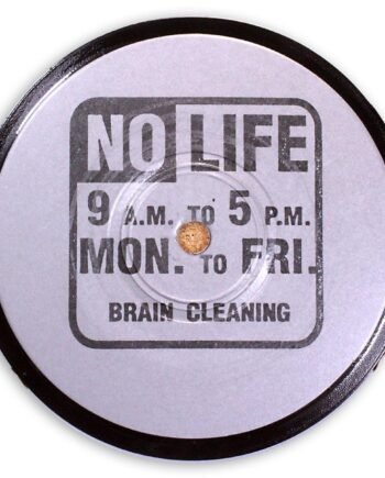 Vinyl Record Label Coaster | Brain Cleaning