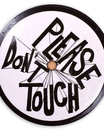 Vinyl Record Label Coaster | Please Don't Touch