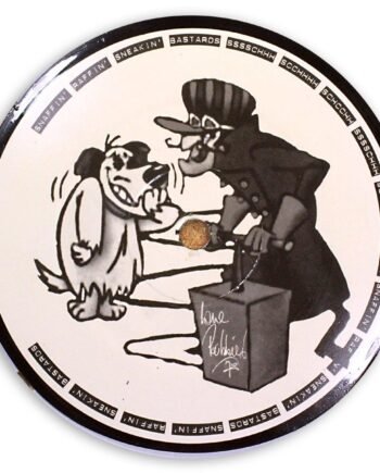 Vinyl Record Label Coaster | Sneakin' Bastards