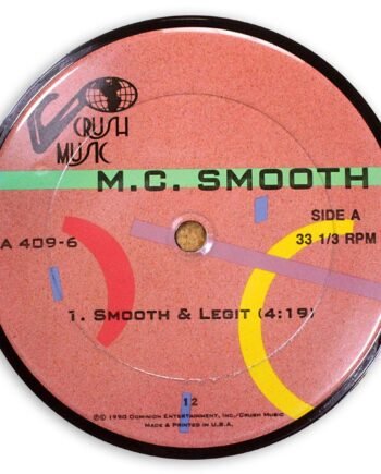 Vinyl Record Label Coaster | MC Smooth - Smooth & Legit
