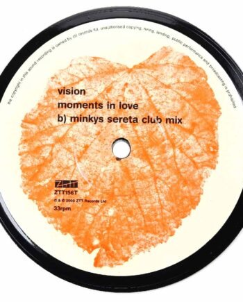 Vinyl Record Label Coaster | Moments in Love