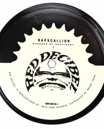 Vinyl Record Label Coaster | Red Decibel