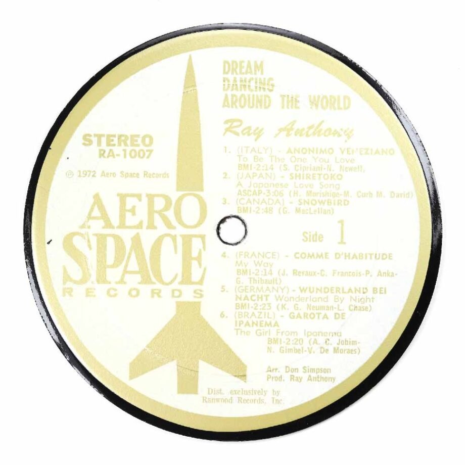 Vinyl Record Label Coaster | Aero Space Records