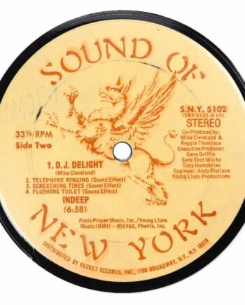 Vinyl Record Label Coaster | Sound of New York
