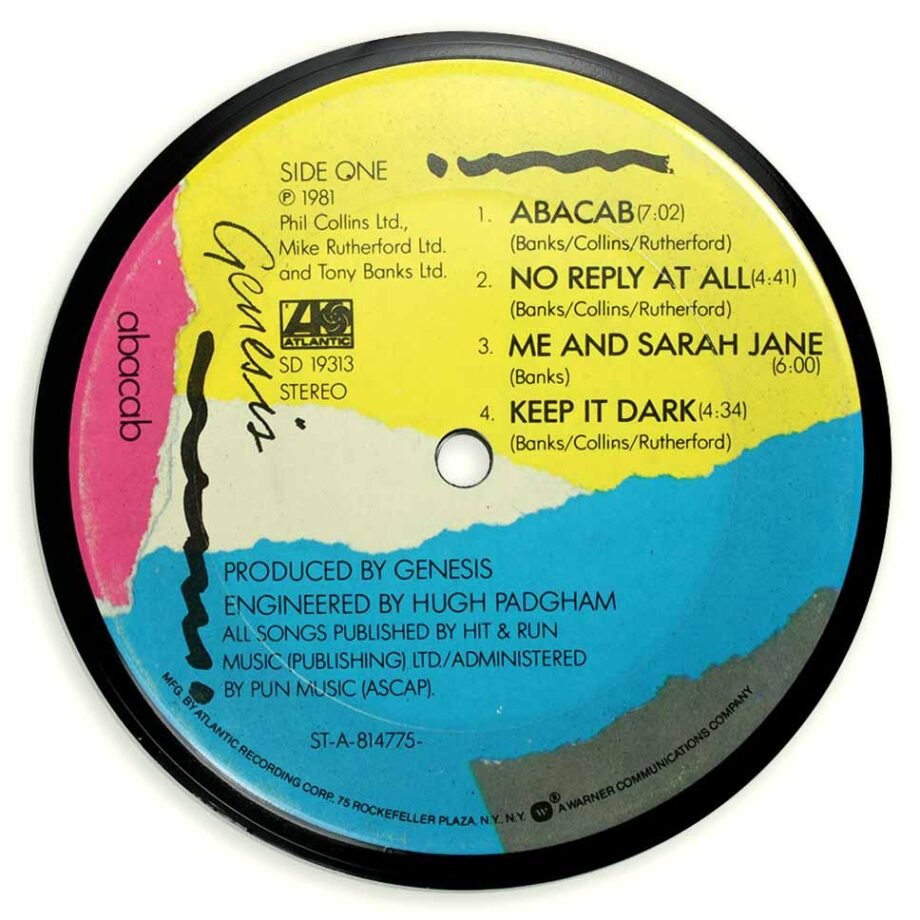 Vinyl Record Label Coaster | Genesis - Abacab