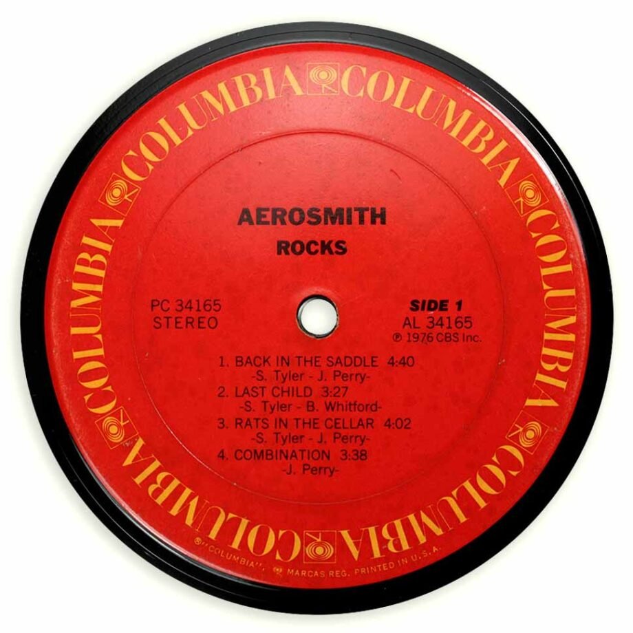 Vinyl Record Label Coaster | Aerosmith - Rocks