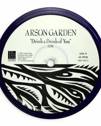 Vinyl Record Label Coaster | Arson Garden - Drink a Drink of You
