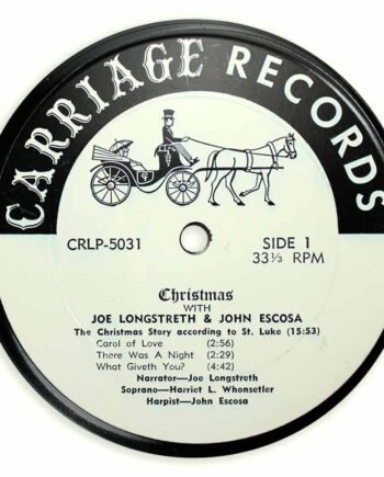 Vinyl Record Label Coaster | Christmas with Joe Longstreth & John Escosa