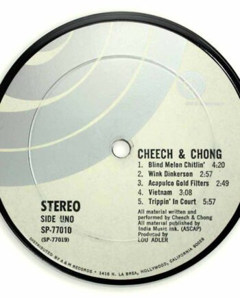 Vinyl Record Label Coaster | Cheech & Chong - Cheech & Chong