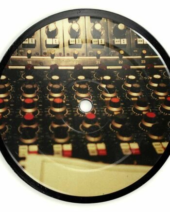 Vinyl Record Label Coaster | Late Night Mixing