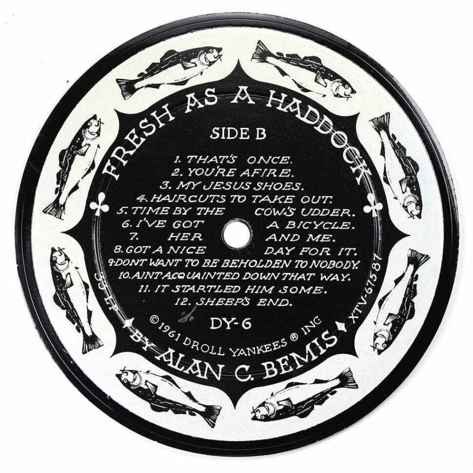 Vinyl Record Label Coaster | Fresh as Haddock