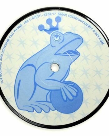 Vinyl Record Label Coaster | Frog Prince