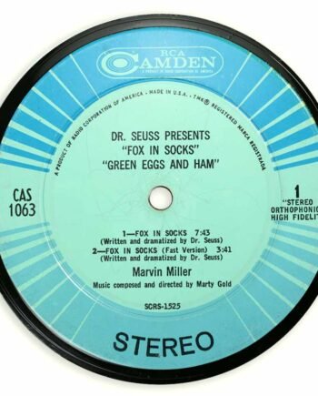 Vinyl Record Label Coaster | Dr. Seuss Presents - Green Eggs and Ham