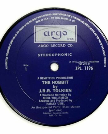 Vinyl Record Label Coaster | The Hobbit