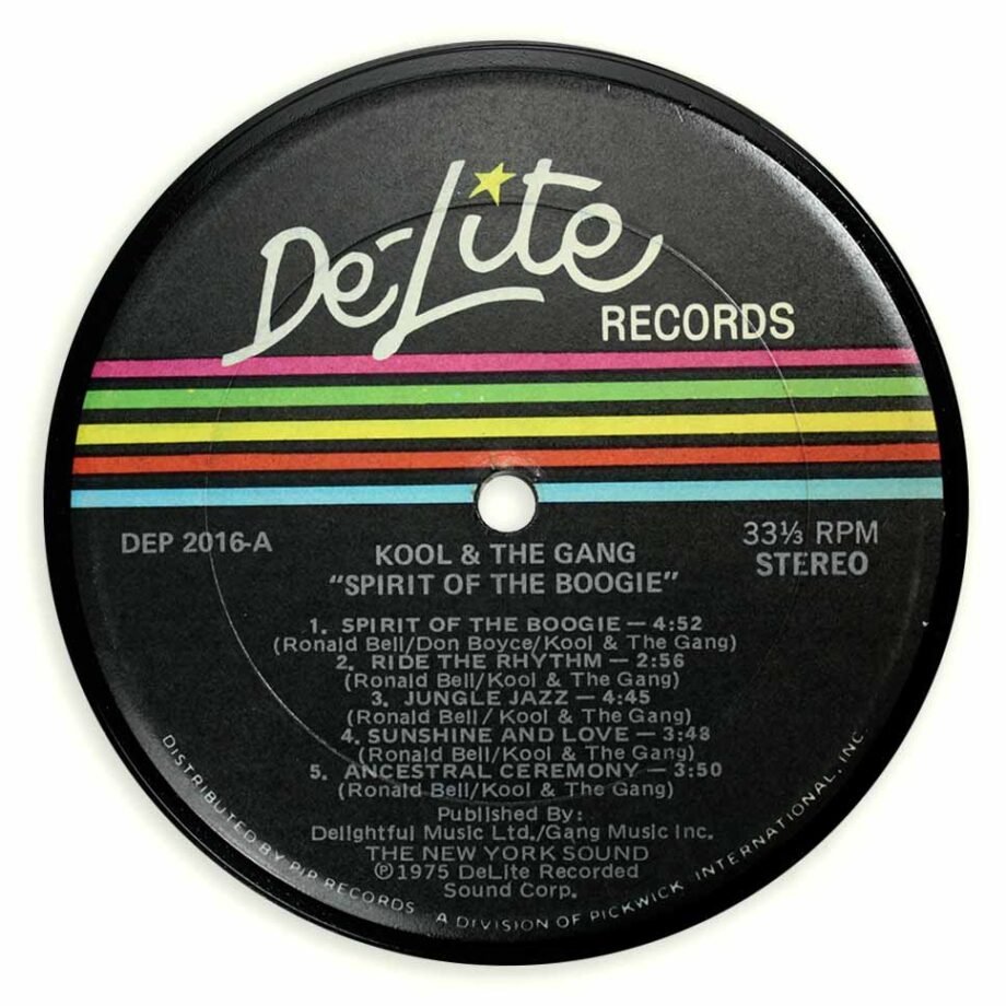 Vinyl Record Label Coaster | Kool & The Gang - Spirit of Boogie
