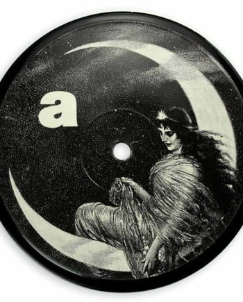 Vinyl Record Label Coaster | Moon Goddess