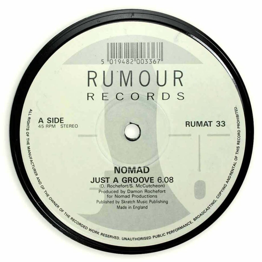 Vinyl Record Label Coaster | Rumor Records