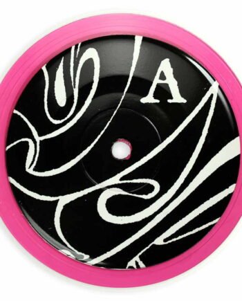 Vinyl Record Label Coaster | Pasta Pink