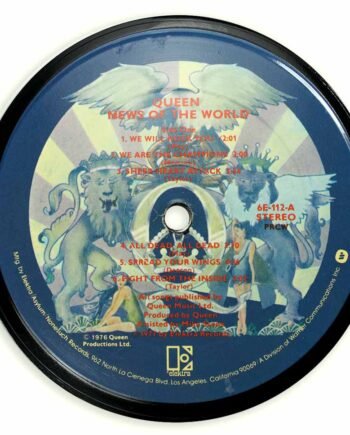 Vinyl Record Label Coaster | Queen - News of the World