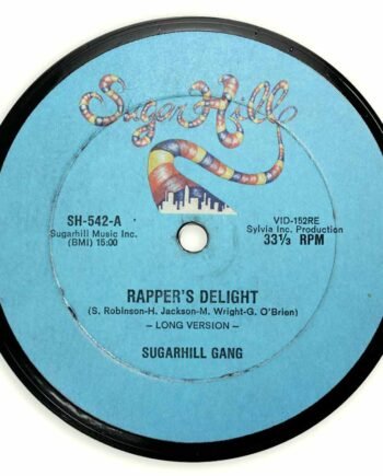 Vinyl Record Label Coaster | Sugarhill Gang - Rapper's Delight