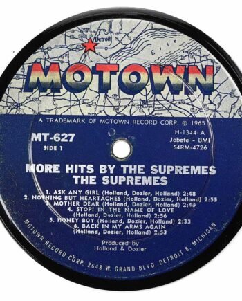 Vinyl Record Label Coaster | The Supremes - More hits by the Supremes