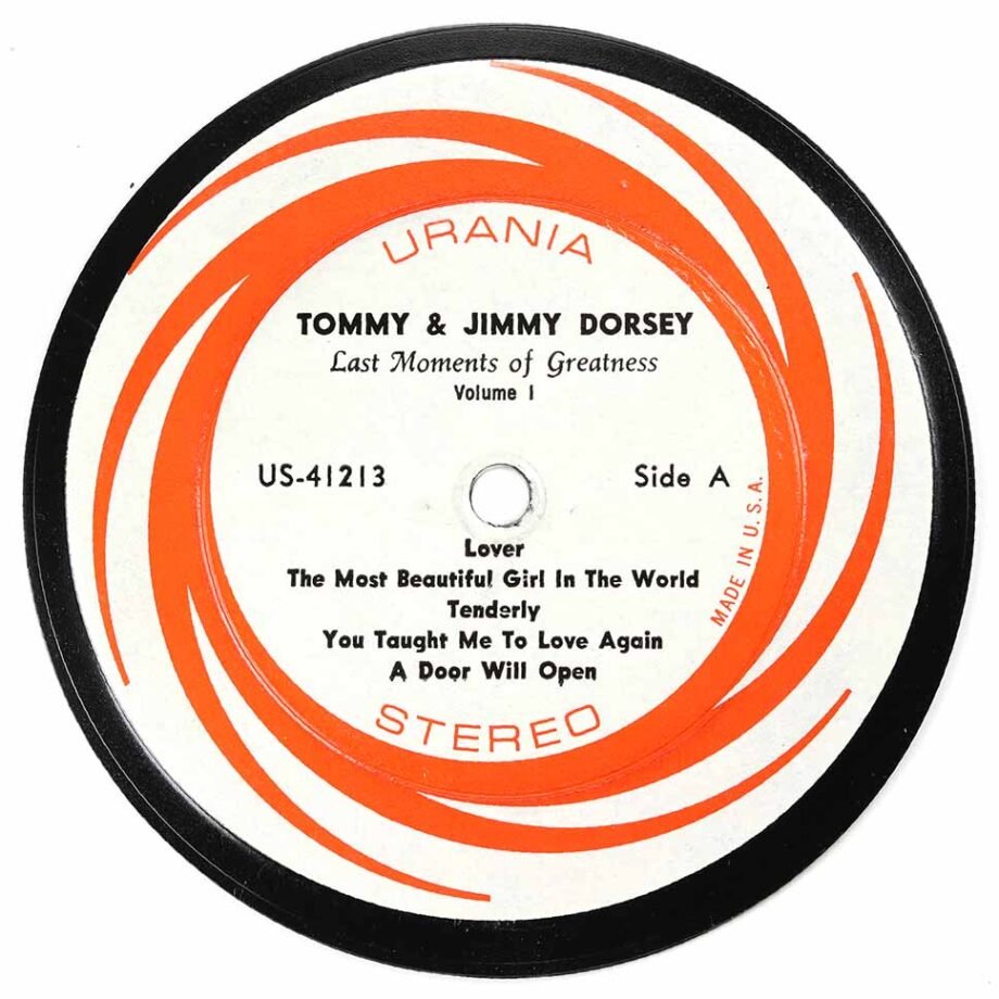 Vinyl Record Label Coaster | Tommy & Jimmy Dorsey - Last Moments of Greatness