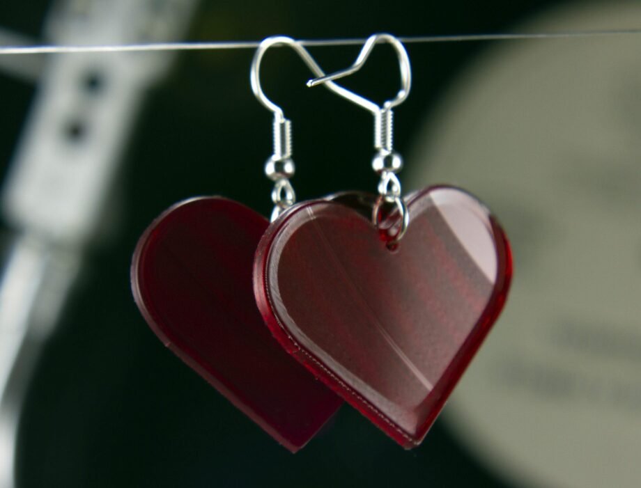 Hearts Dangle Small Earrings - GRandDesignFYI