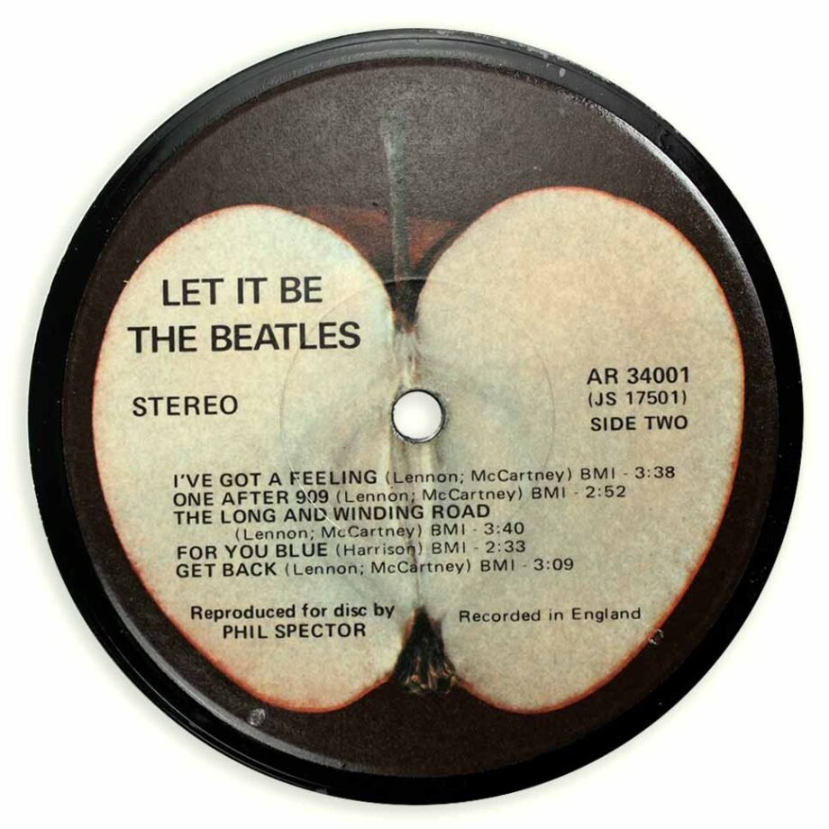 Vinyl Record Label Coaster | The Beatles - Let It Be