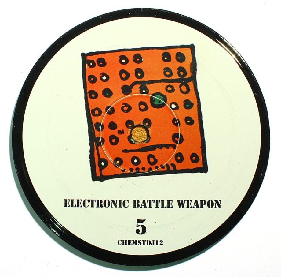 Vinyl Record Label Coaster | The Chemical Brothers - Electronic Battle Weapon #5